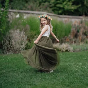Baby Bohemian Classic Sleeveless Dress - Olive Green