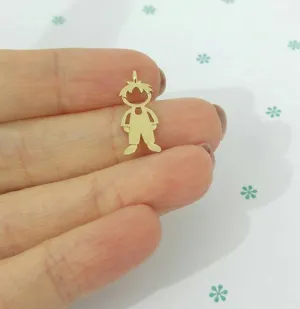 Baby Boy Necklace 14K Gold Charm