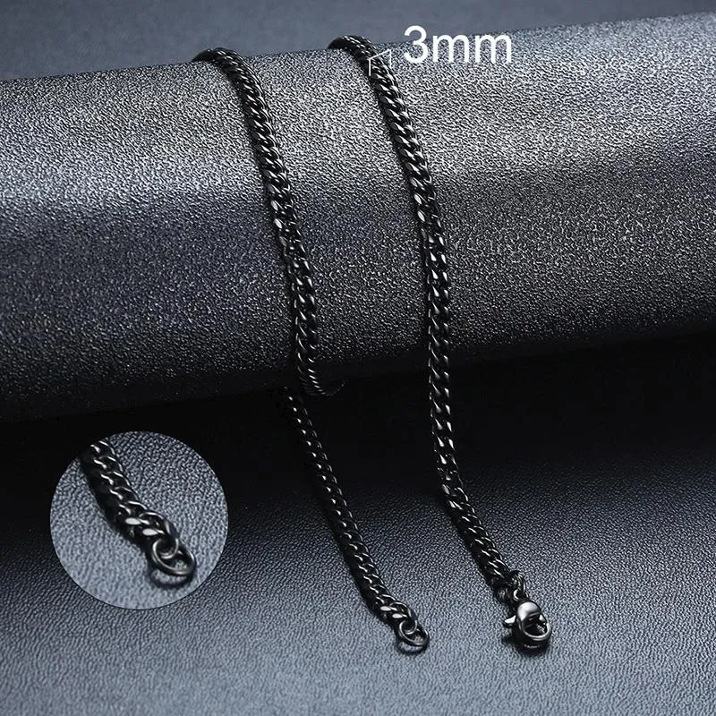 Basic Punk Stainless Steel Necklace Unisex
