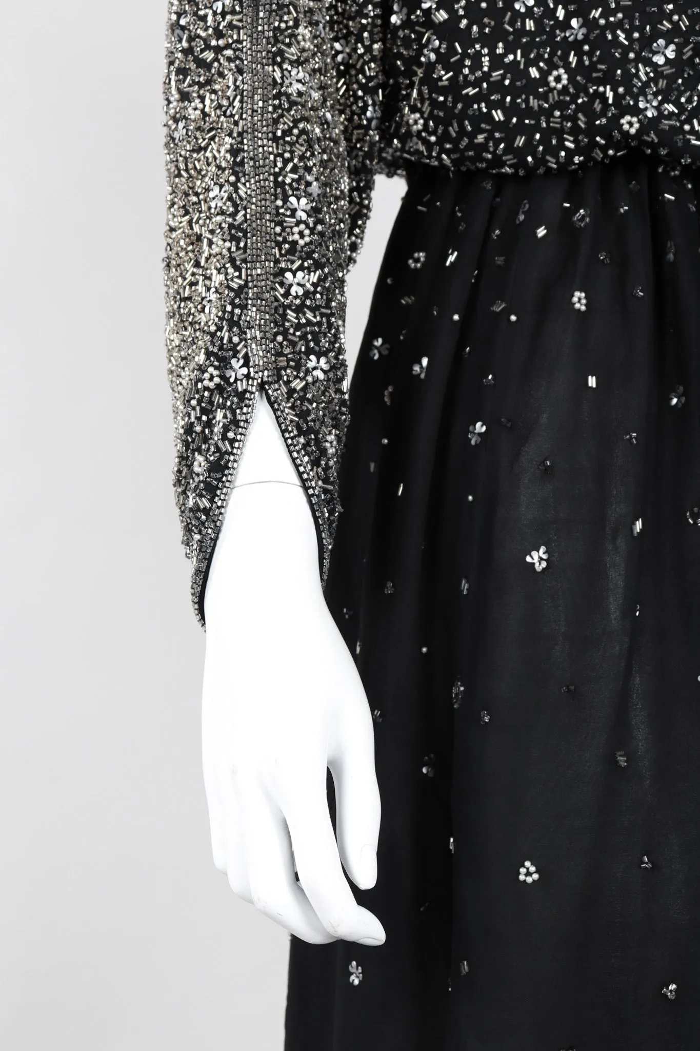 Beaded Starry Dolman Sleeve Dress