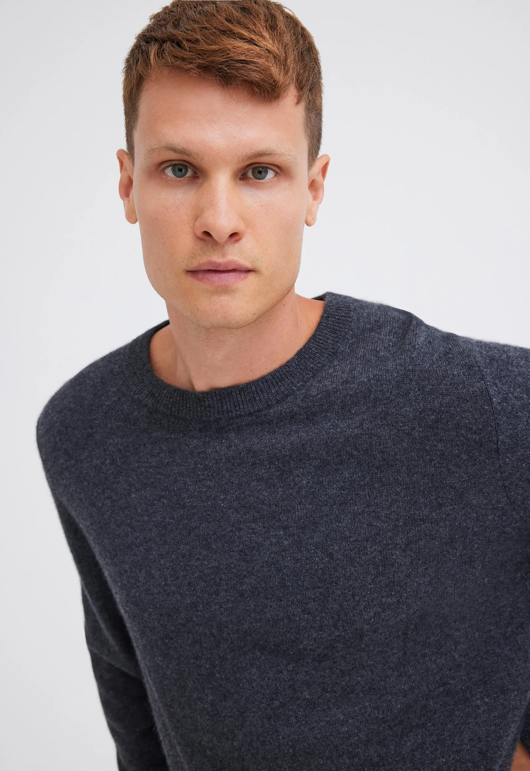 Beckham Cashmere Sweater - Char Marle