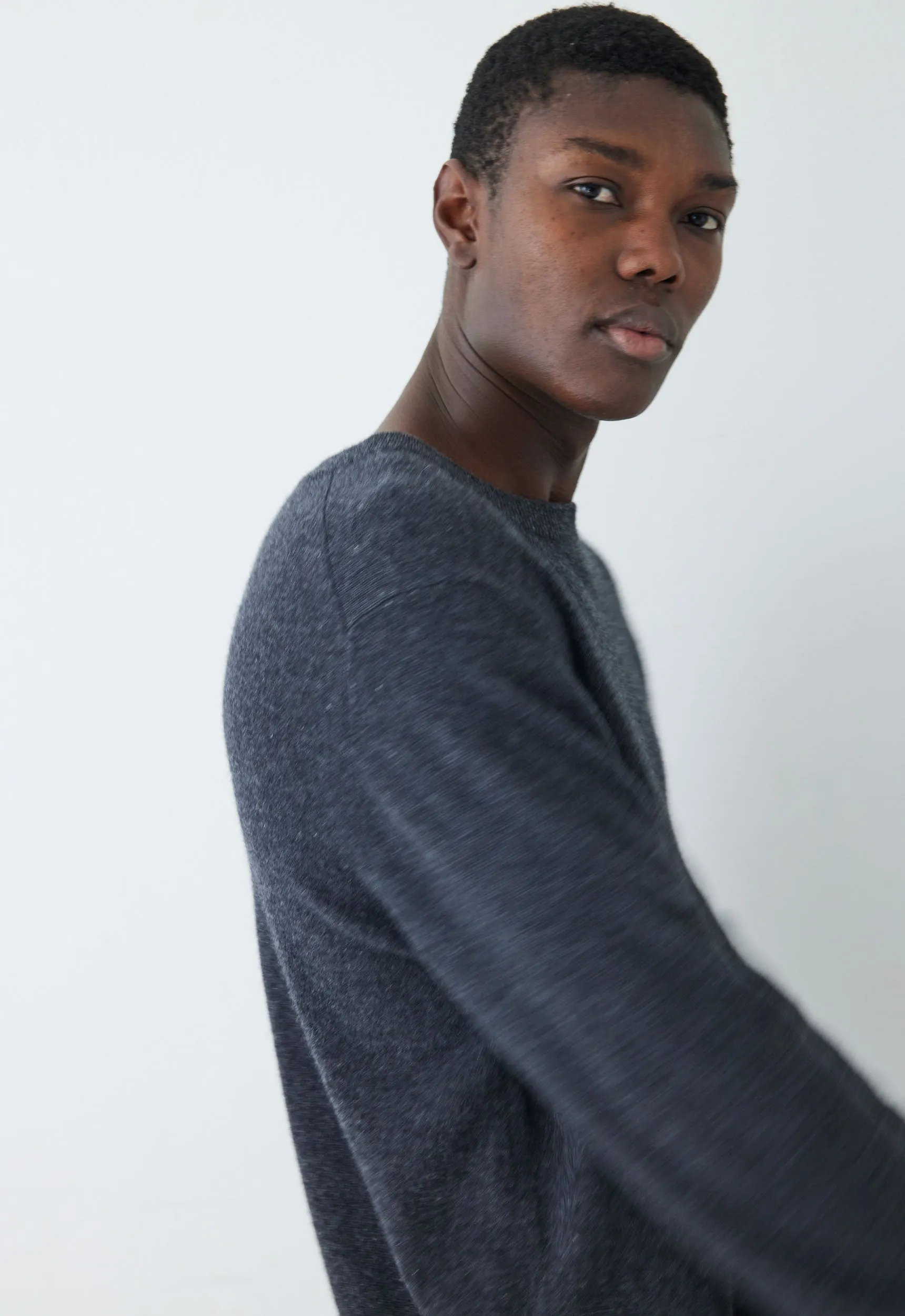 Beckham Cashmere Sweater - Char Marle