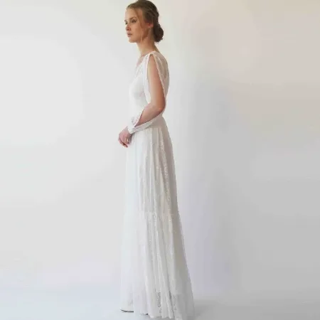 Bishop sleeves dress #1260