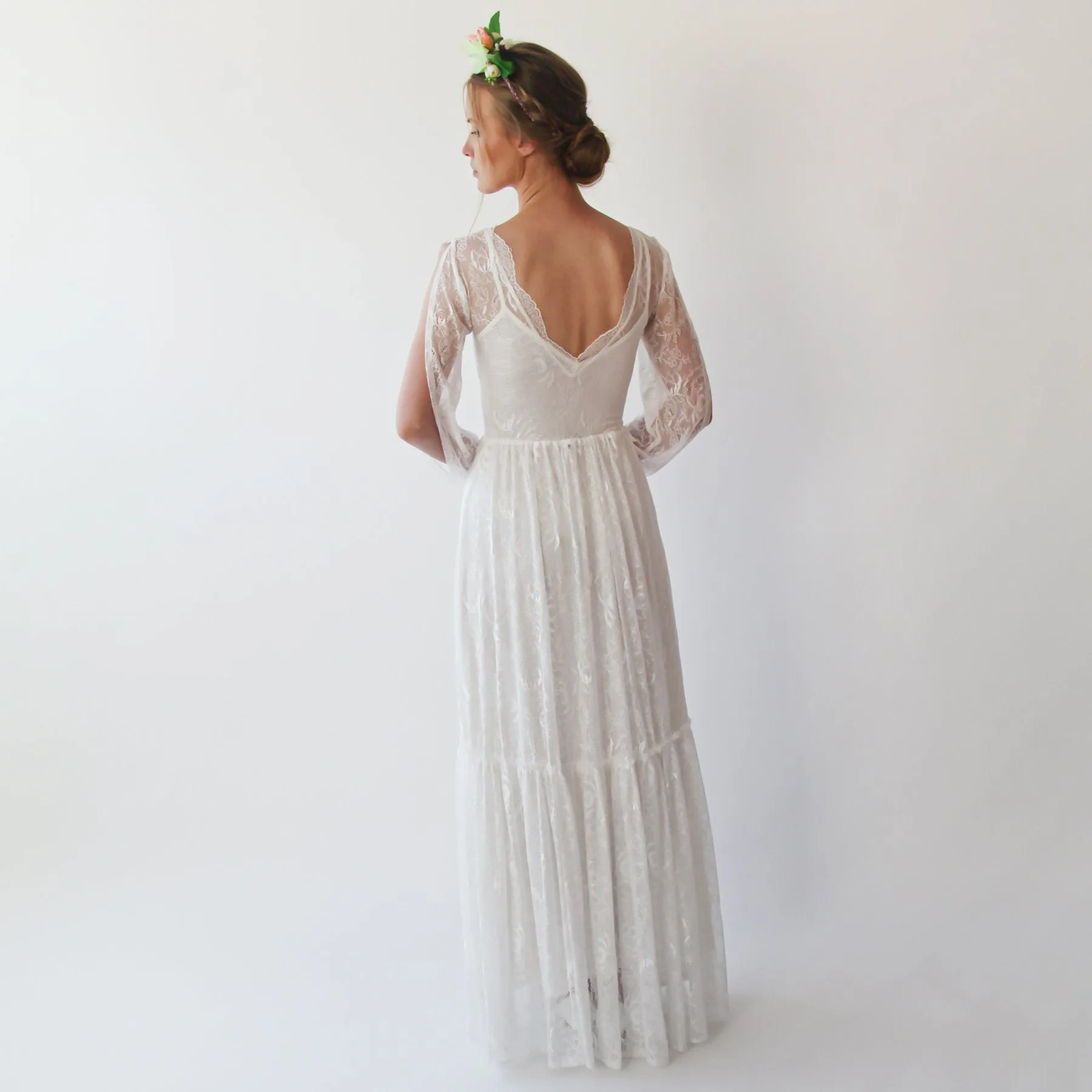 Bishop sleeves dress #1260