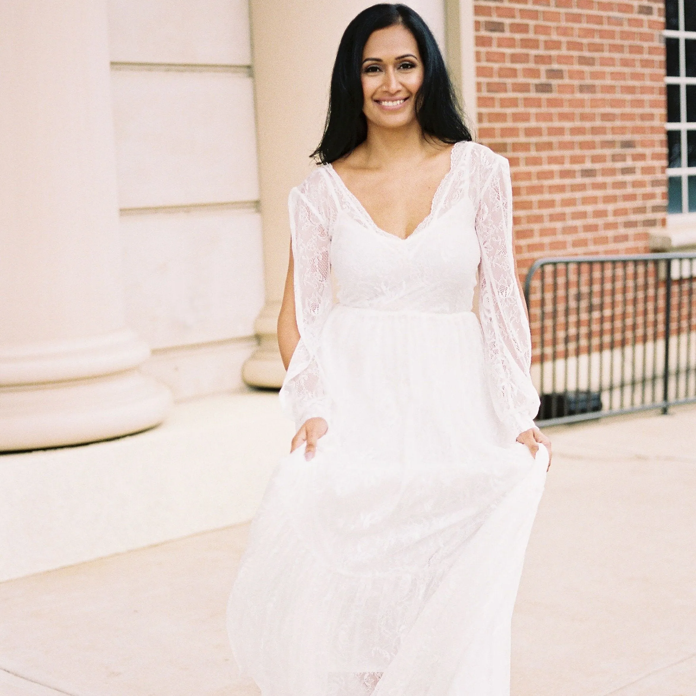 Bishop sleeves dress #1260