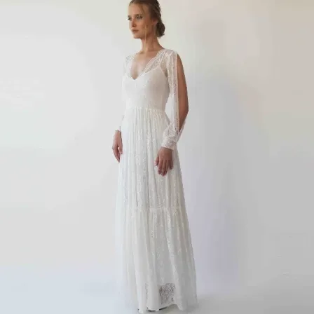 Bishop sleeves dress #1260