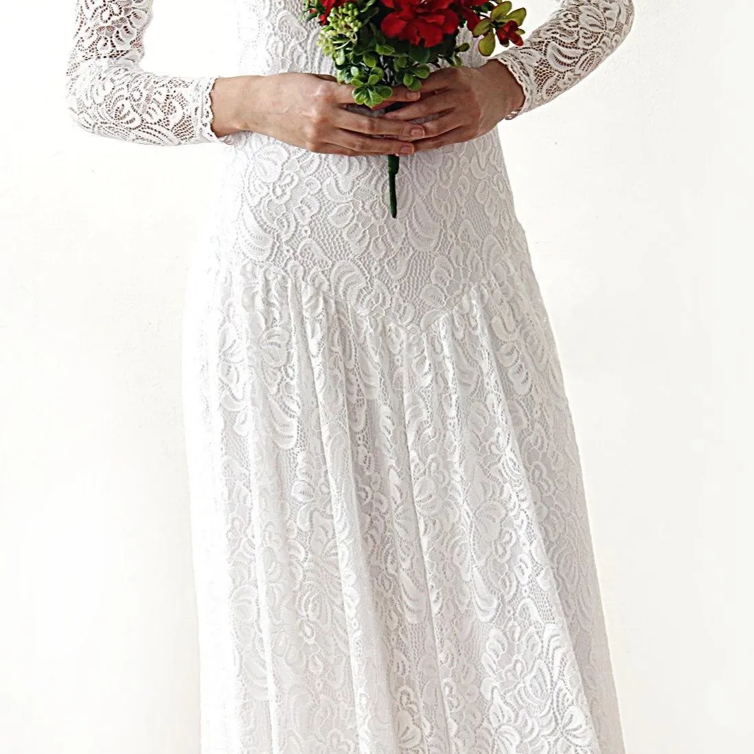 Bridal lace dress #1182