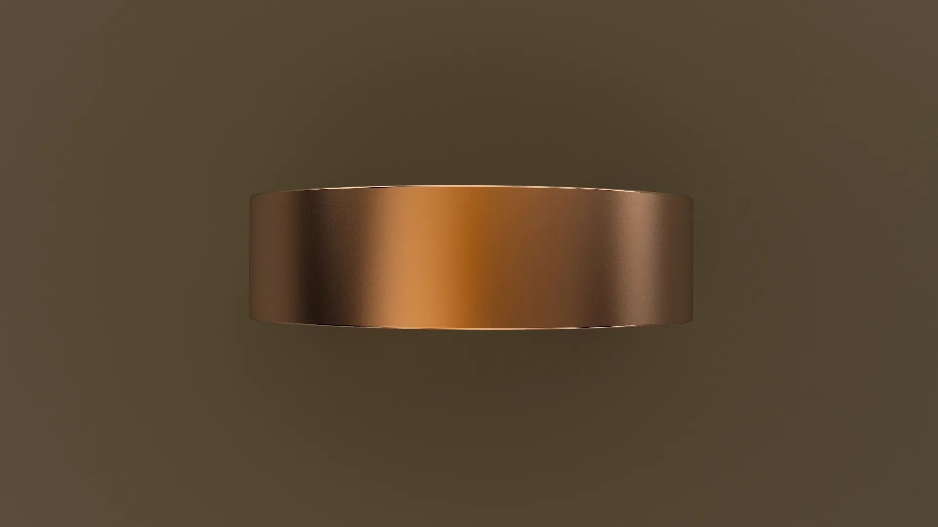 Brushed Rose Gold 6mm Flat Wedding Band