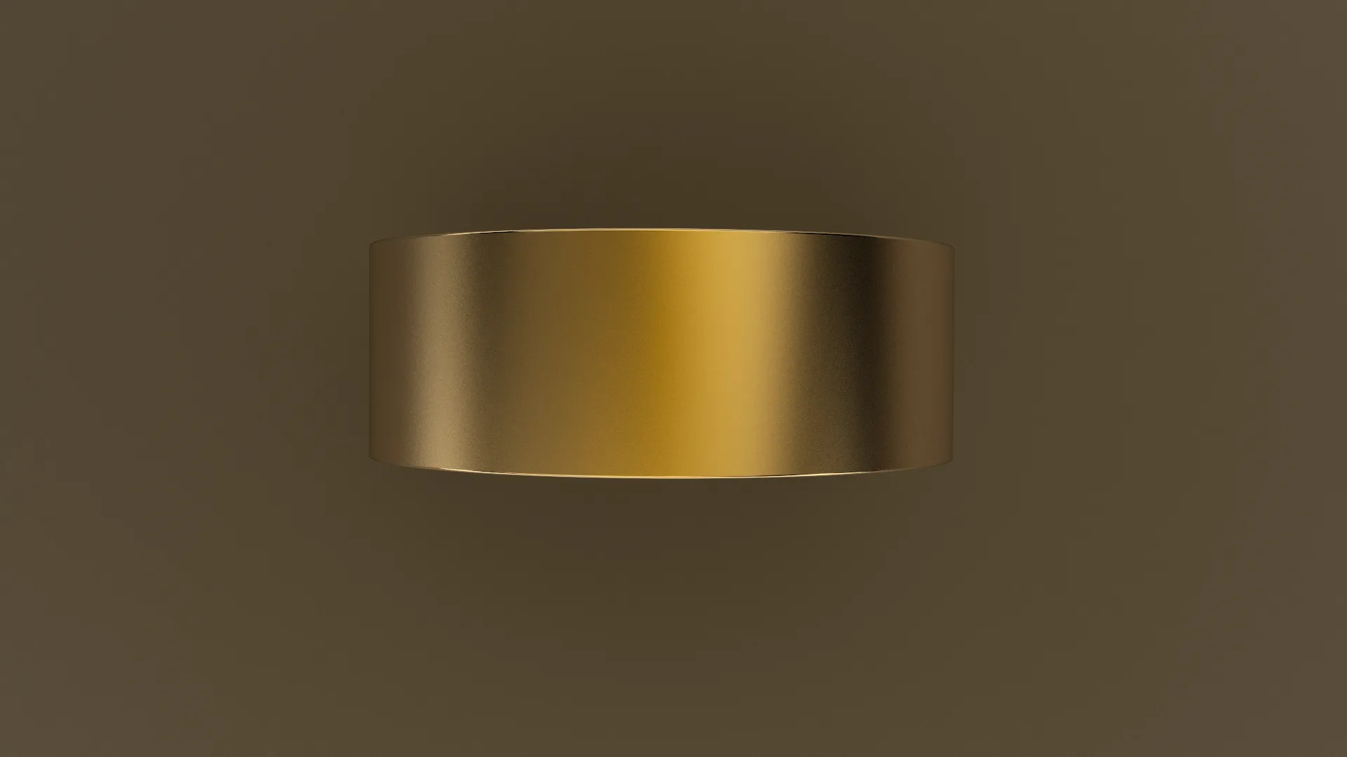 Brushed Yellow Gold 8mm Flat Wedding Band