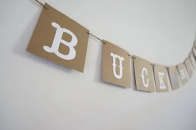 Buck or Doe Gender Reveal Garland Baby Shower Banner Boy or Girl Pregnancy Party
