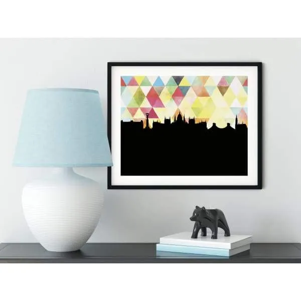 Budapest, Hungary geometric skyline