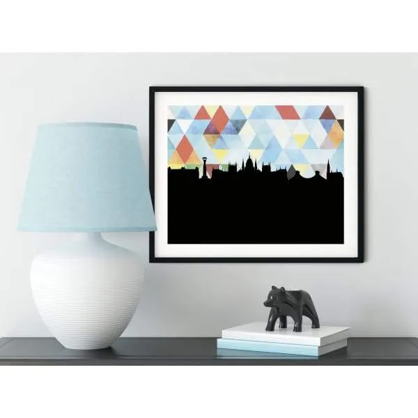 Budapest, Hungary geometric skyline