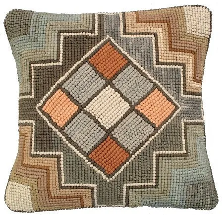 Camp Windy Hill Hooked Cotton Pillow HCP-721B