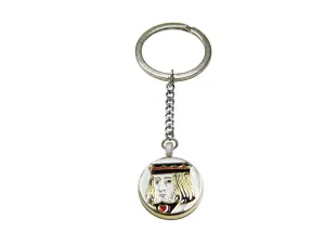 Card Face Pendant Keychain