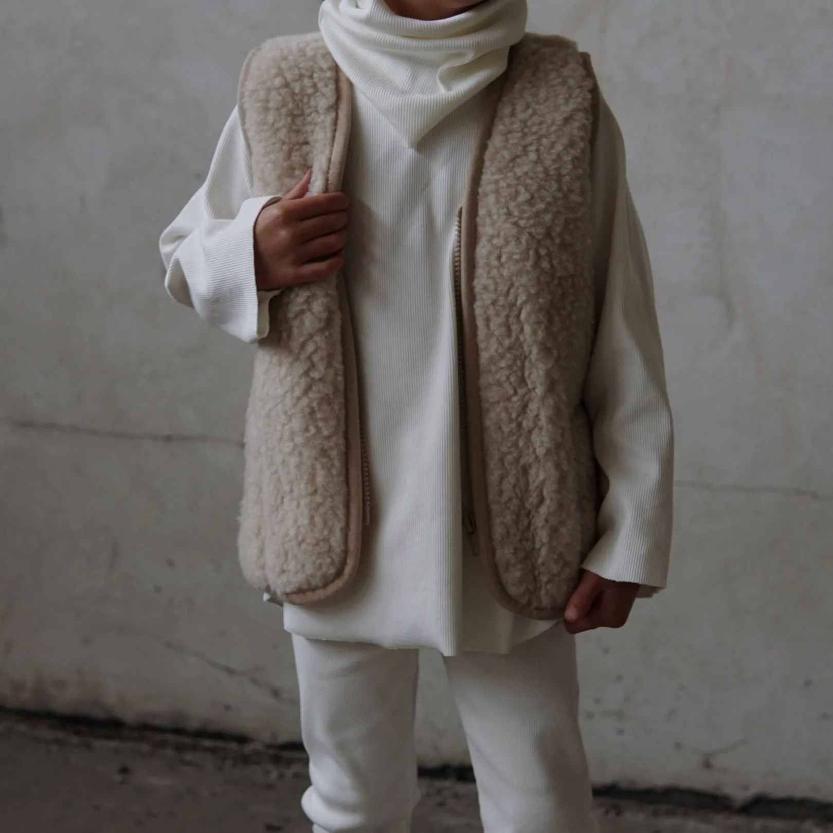 Carmen Organic Cotton Ribbed Leggings (White)