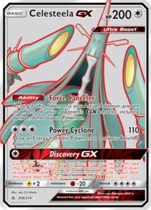Celesteela 208/214 GX FULL ART FOIL