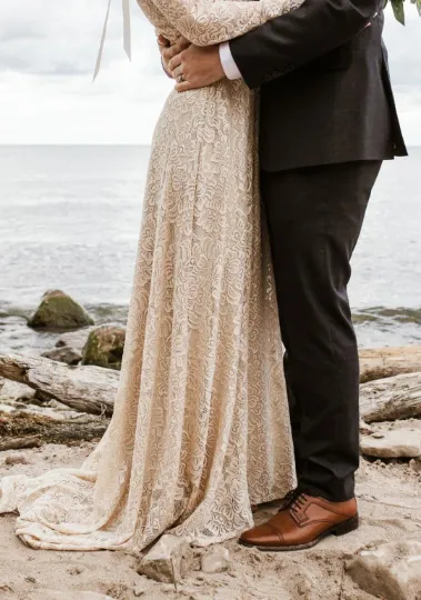 Champagne Dress Train #1148