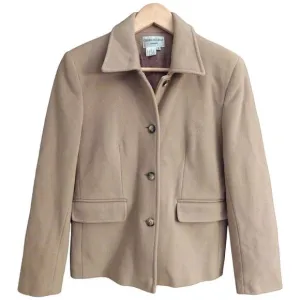 Charles Gray London Wool / Cashmere Blazer Jacket, Size S, Tan NWOT