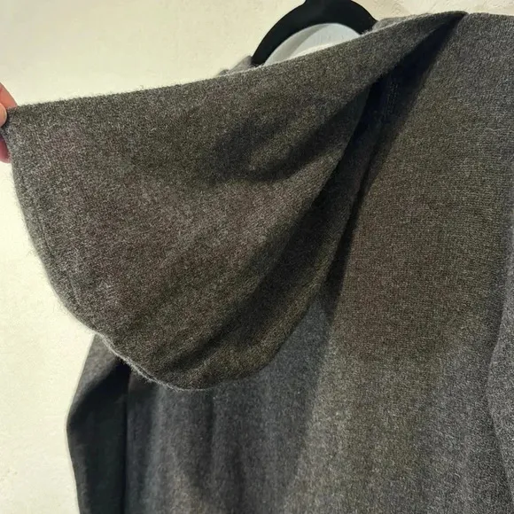 Charter Club Luxury Cashmere Long Gray Open Cardigan size XS