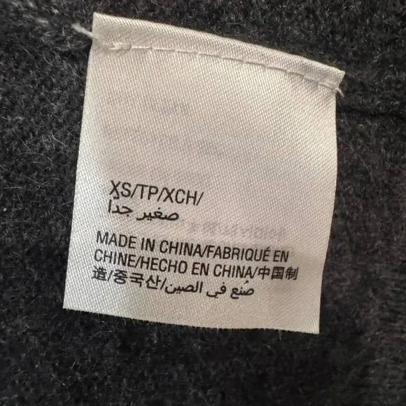 Charter Club Luxury Cashmere Long Gray Open Cardigan size XS