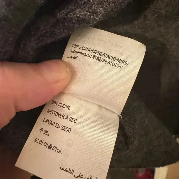 Charter Club Luxury Cashmere Long Gray Open Cardigan size XS