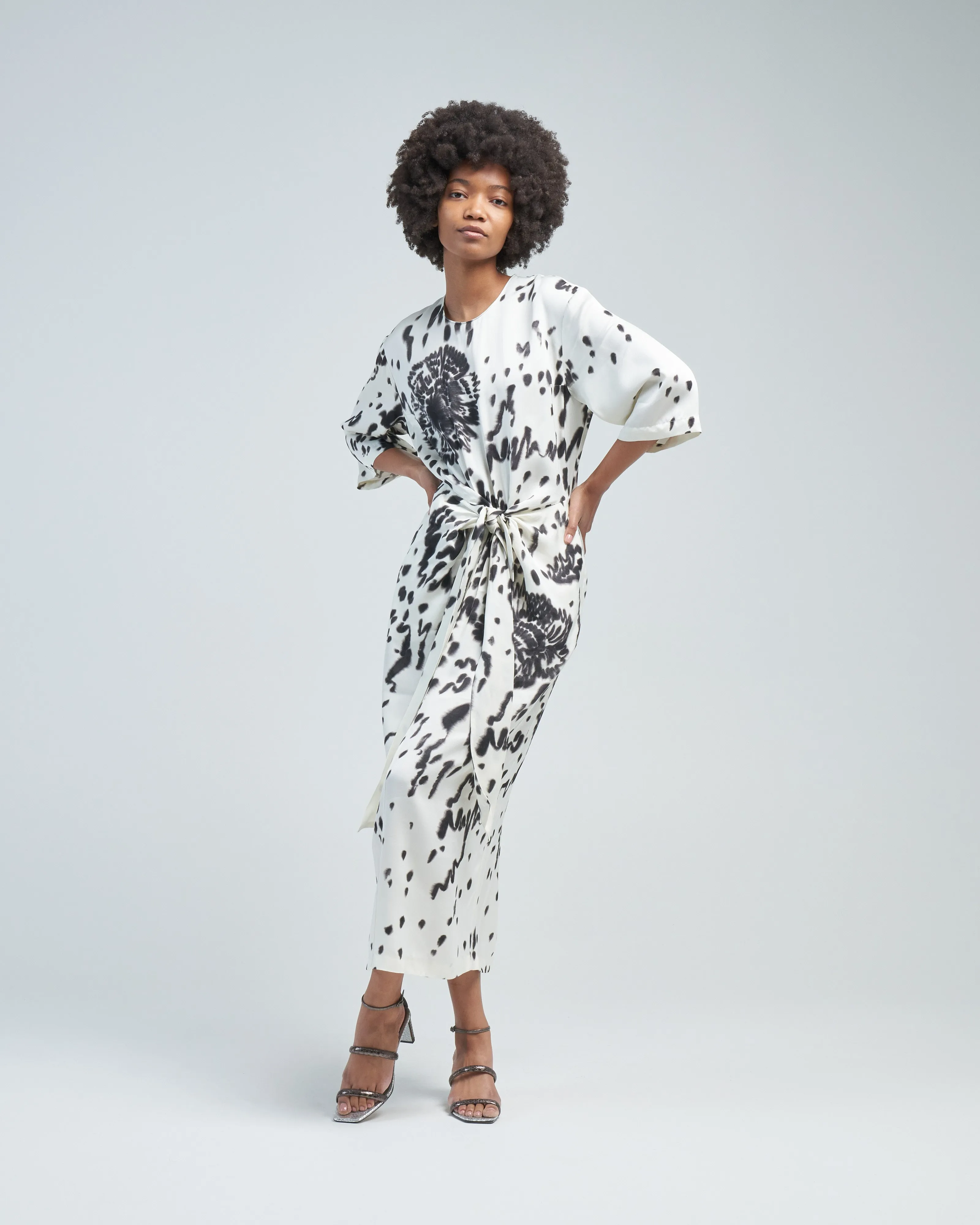 cinched waist dress