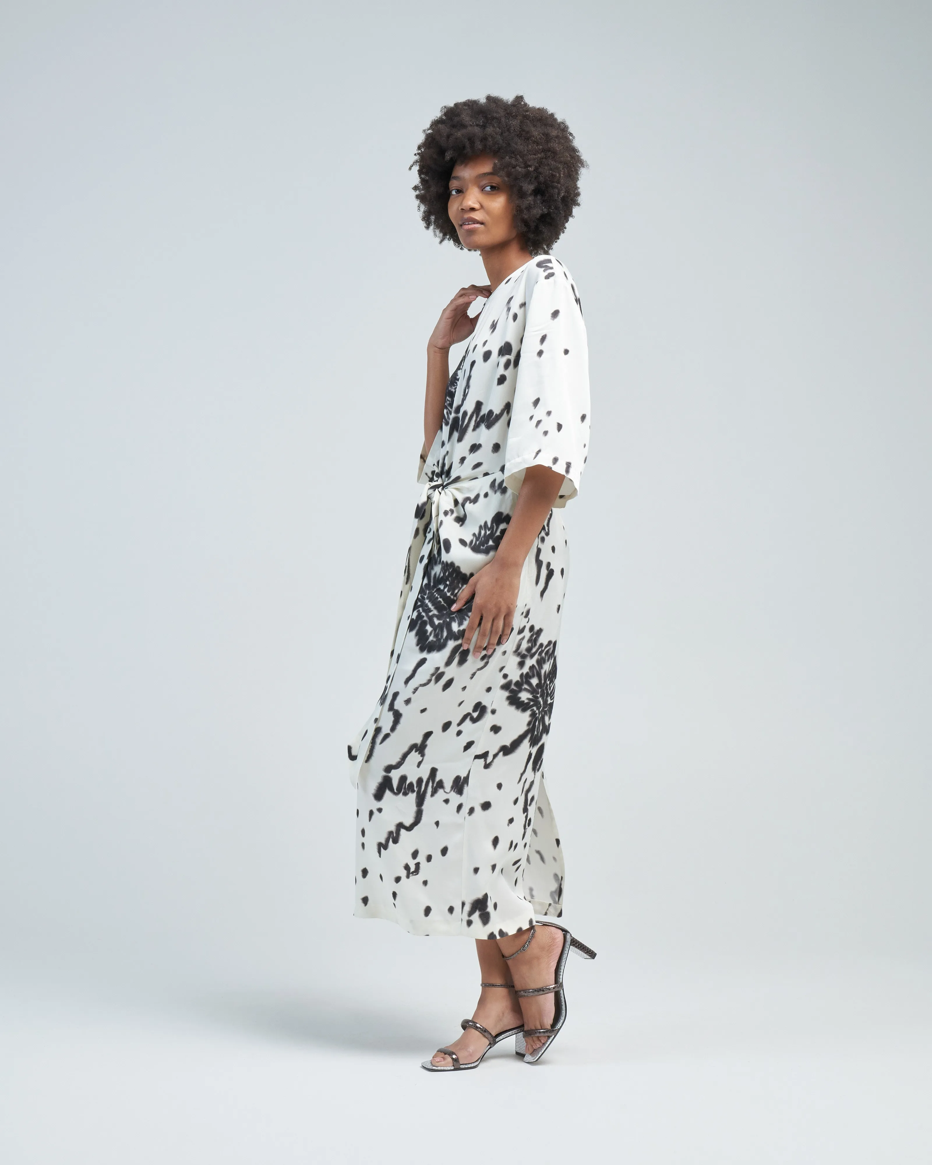 cinched waist dress