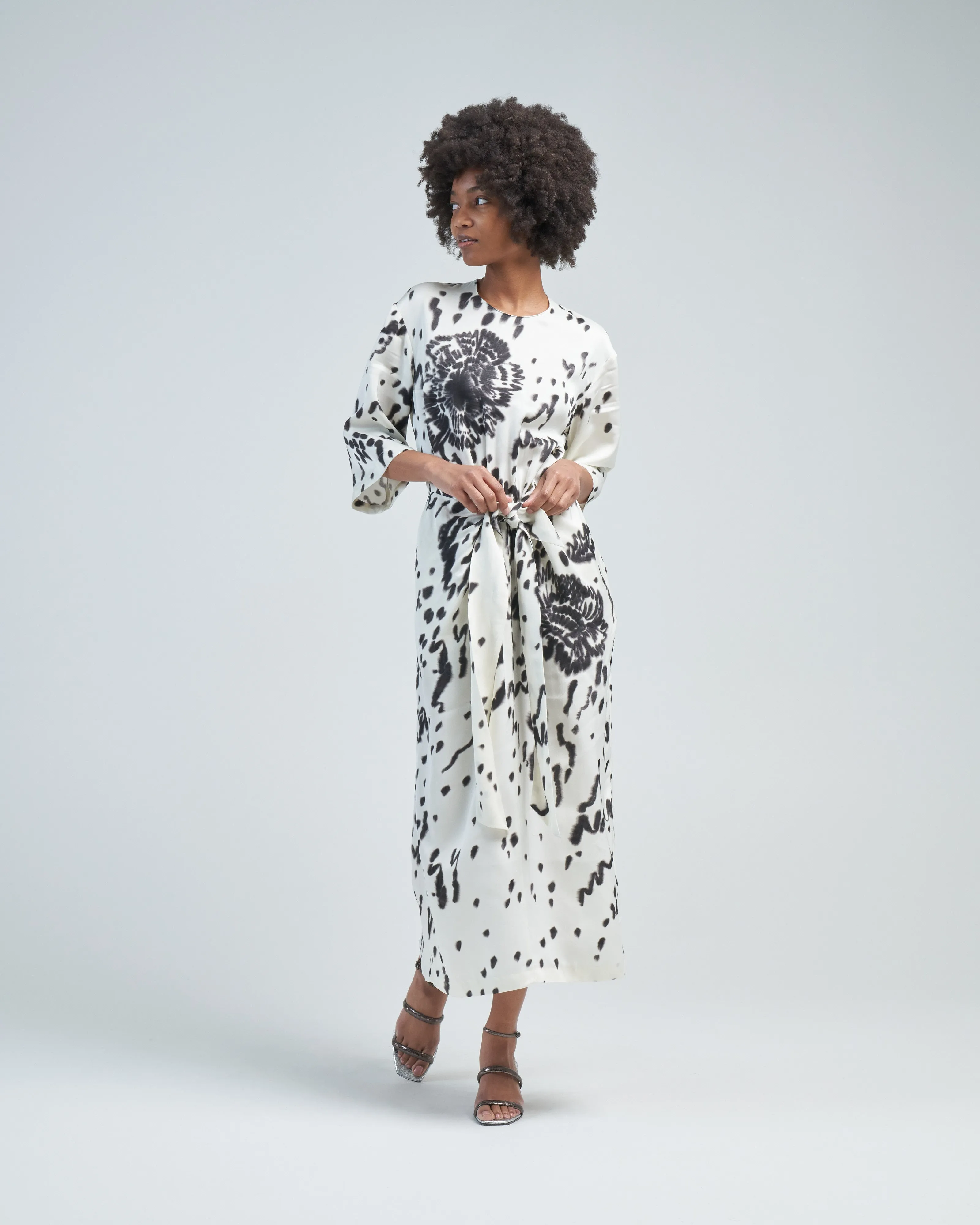 cinched waist dress
