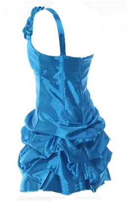 Cinderella Divine U709 One Shoulder Cocktail Party Dress Layer Skirt
