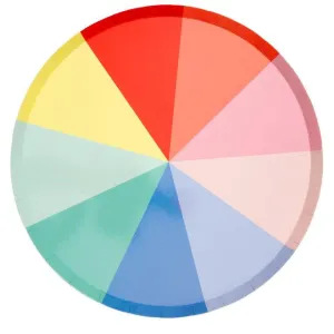 Color Wheel Dinner Plates