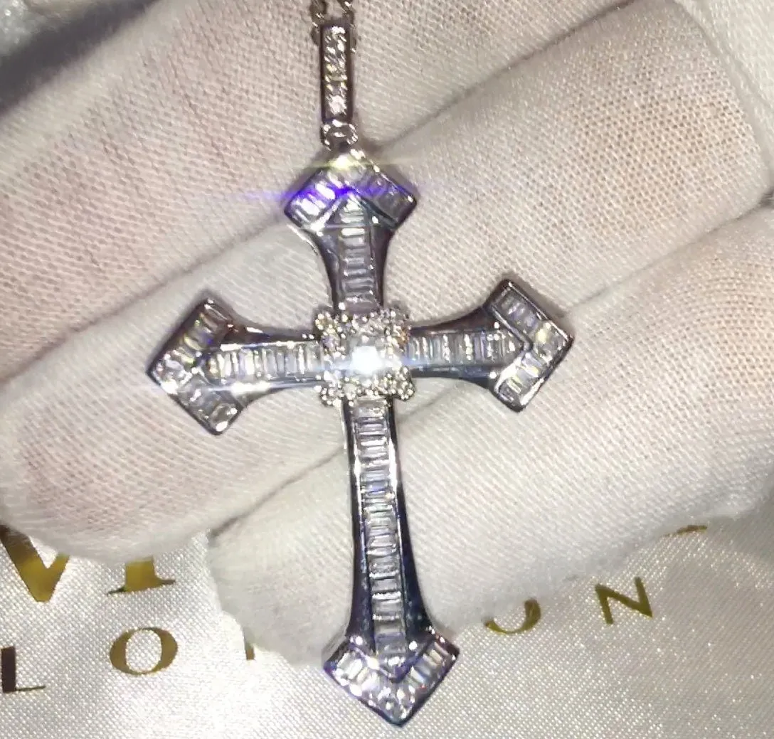 Cross Necklace | Cross Necklace Women | Cross Necklace for Men | Iced Out Chain | Cross Chains | Cross Pendant | Diamond Cross Chain | Chain