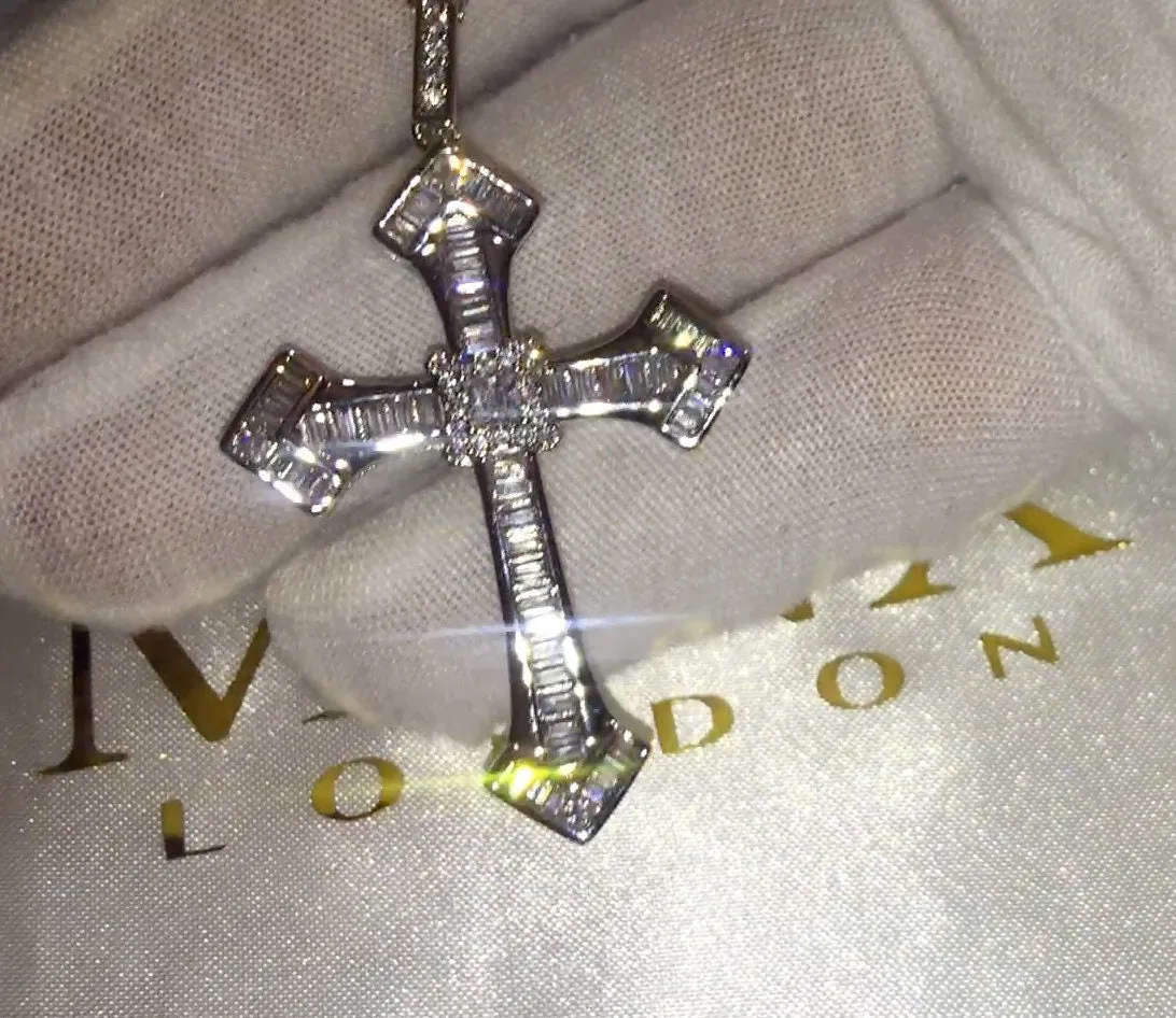 Cross Necklace | Cross Necklace Women | Cross Necklace for Men | Iced Out Chain | Cross Chains | Cross Pendant | Diamond Cross Chain | Chain