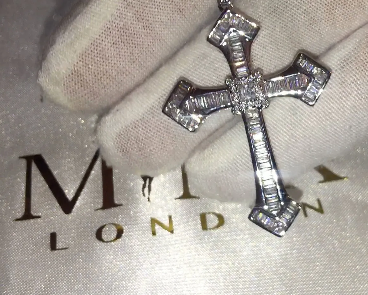 Cross Necklace | Cross Necklace Women | Cross Necklace for Men | Iced Out Chain | Cross Chains | Cross Pendant | Diamond Cross Chain | Chain
