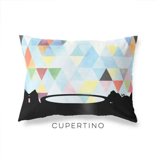 Cupertino, California geometric skyline