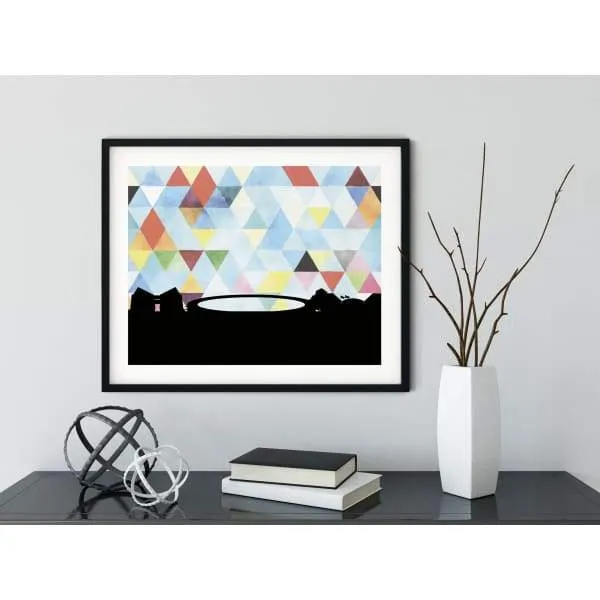 Cupertino, California geometric skyline
