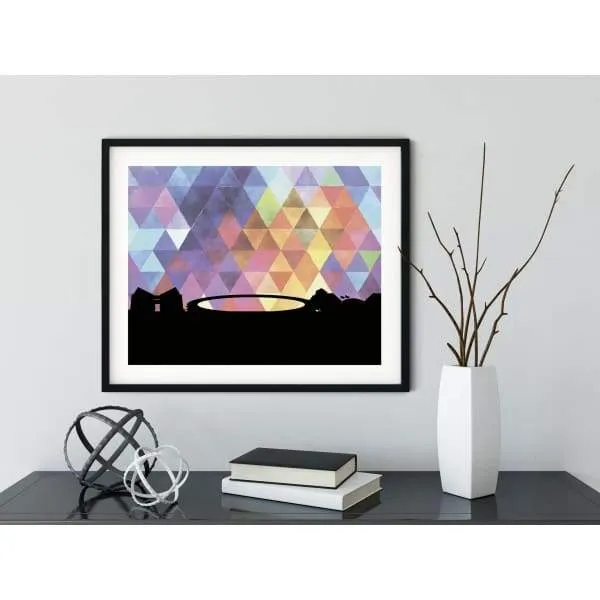 Cupertino, California geometric skyline
