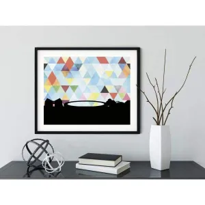 Cupertino, California geometric skyline