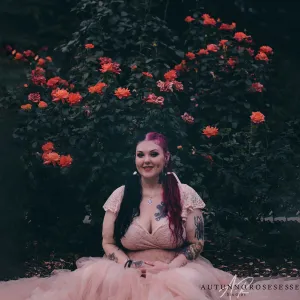 Curvy Fairy Blush dress #1293