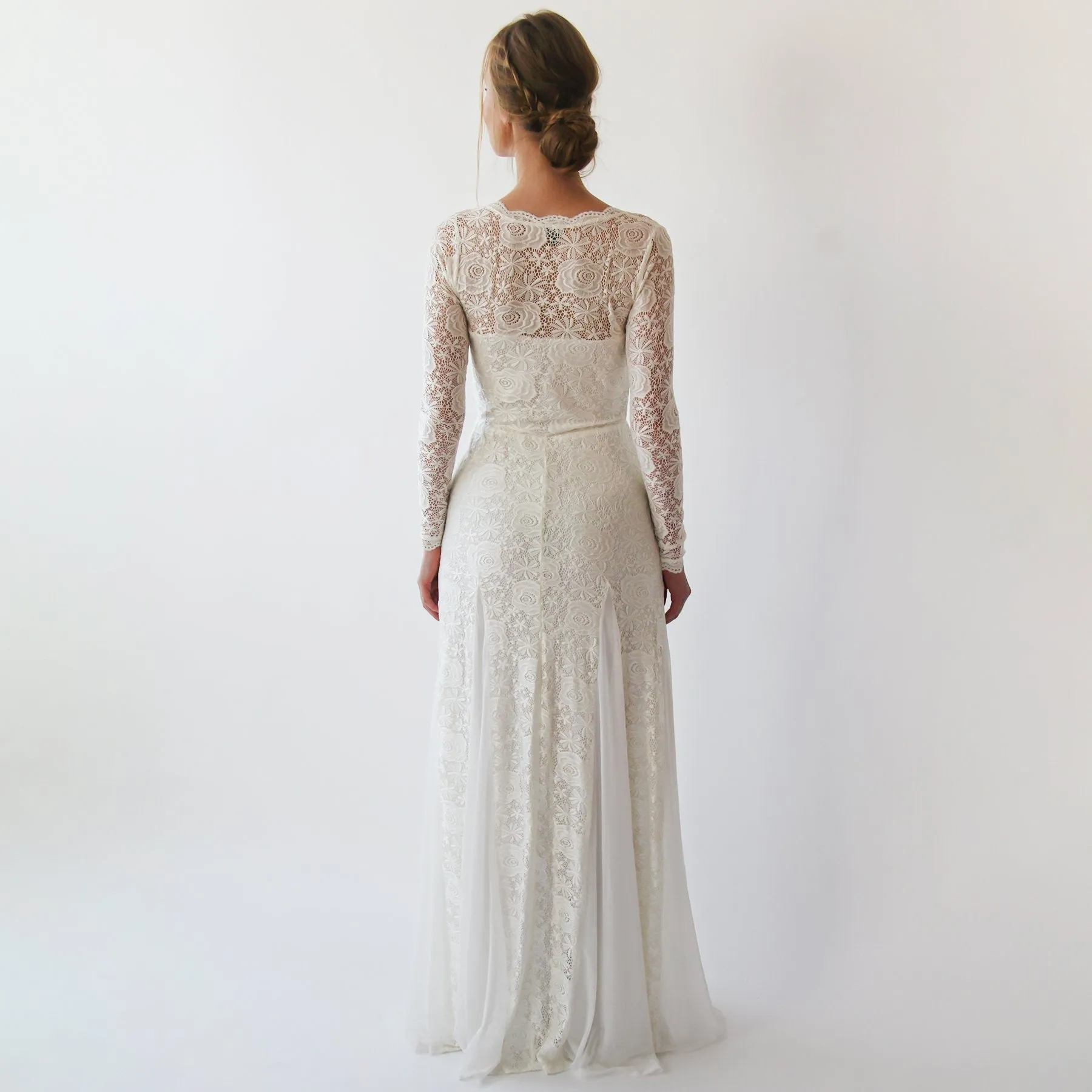 Curvy Long Sleeves dress #1239
