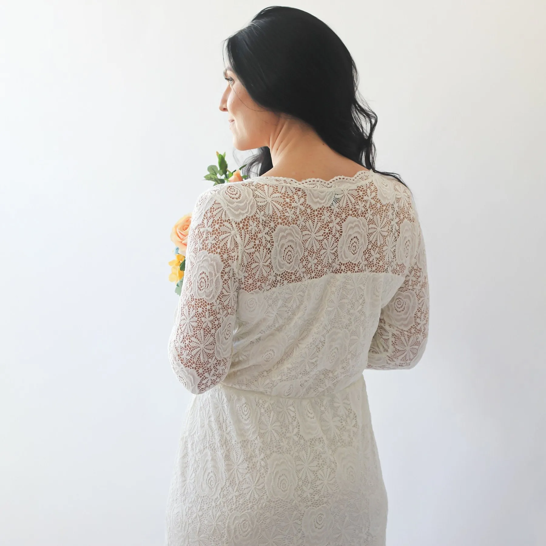 Curvy Long Sleeves dress #1239