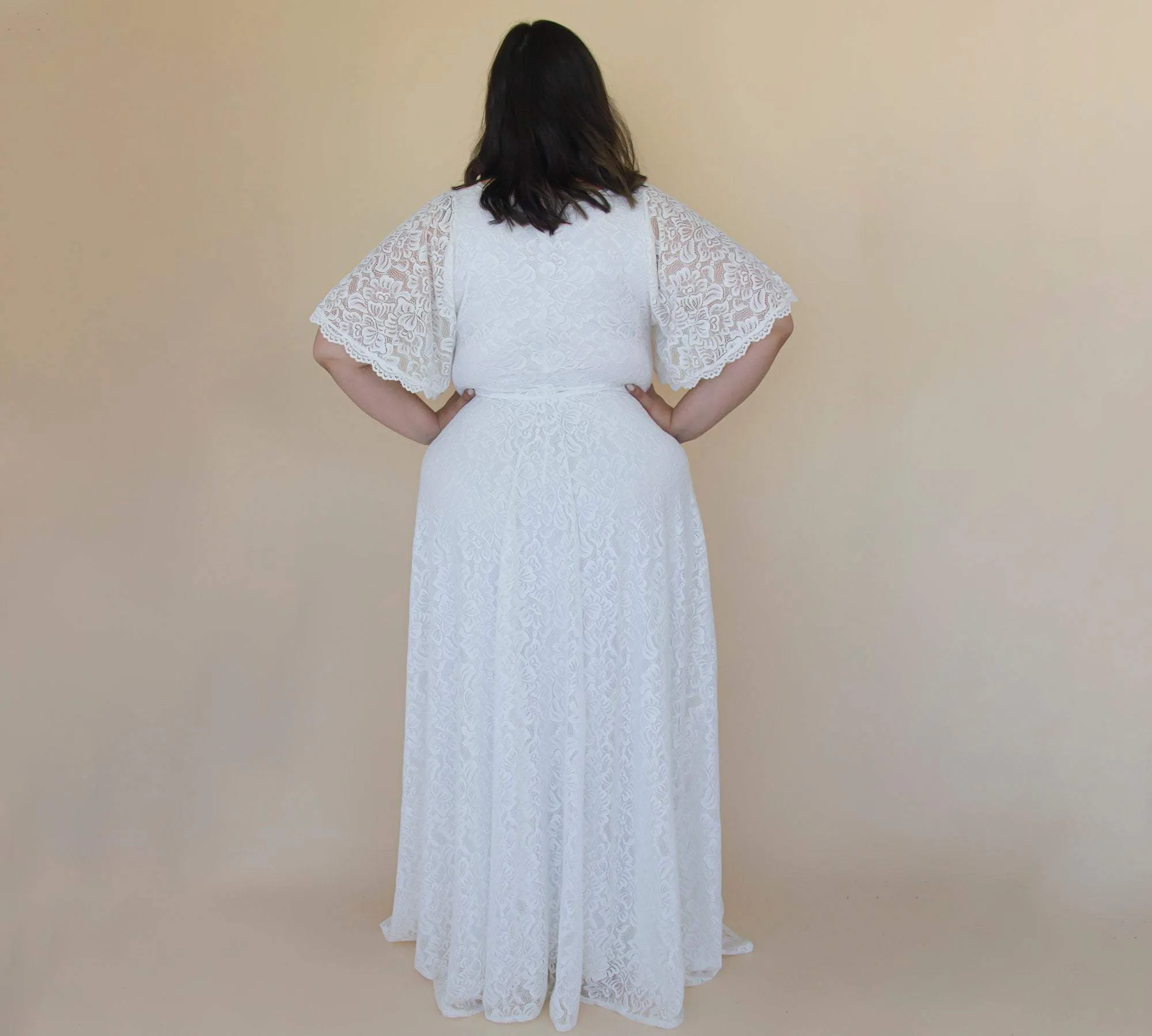 Curvy Square Neckline Dress #1322