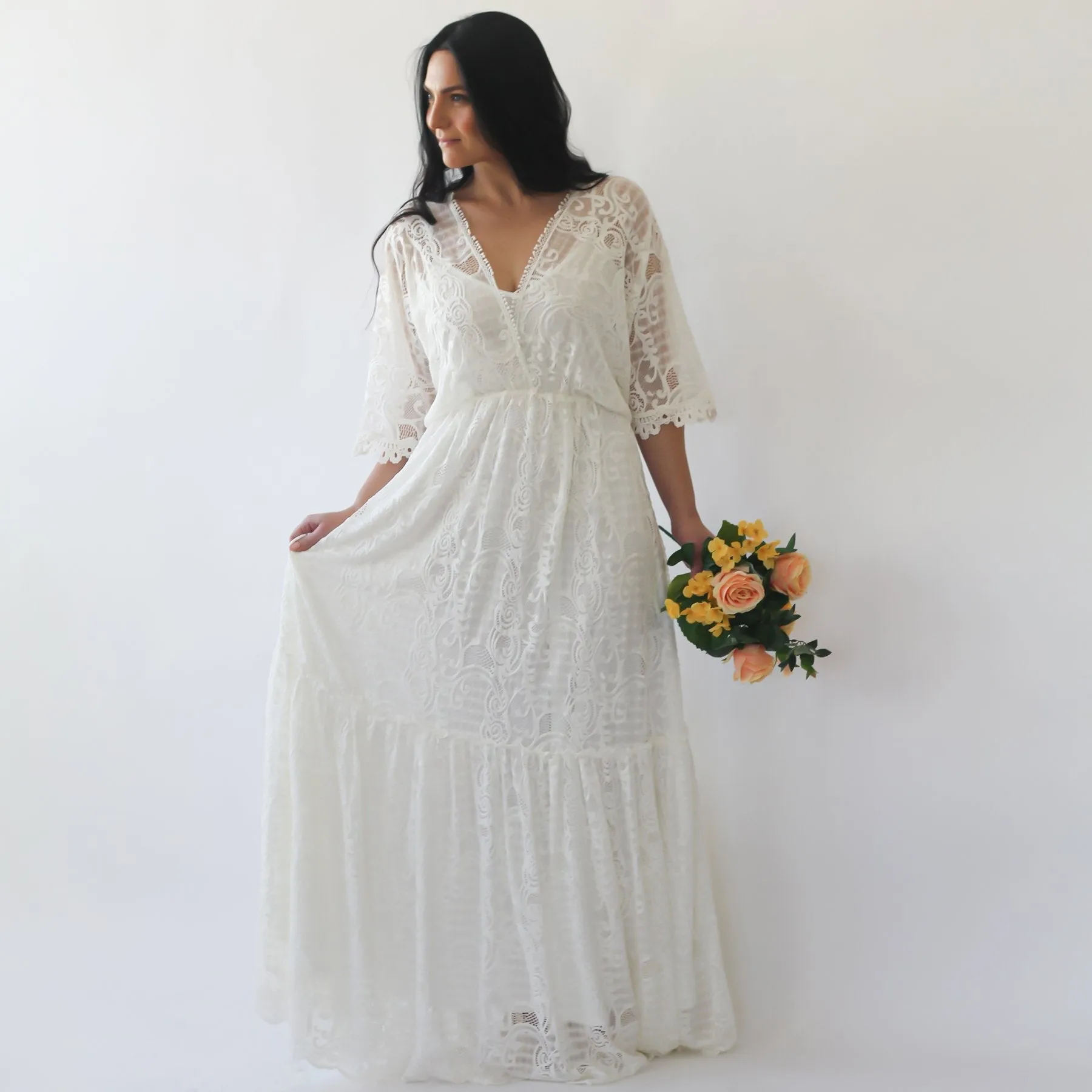 Curvy wedding Dress #1241