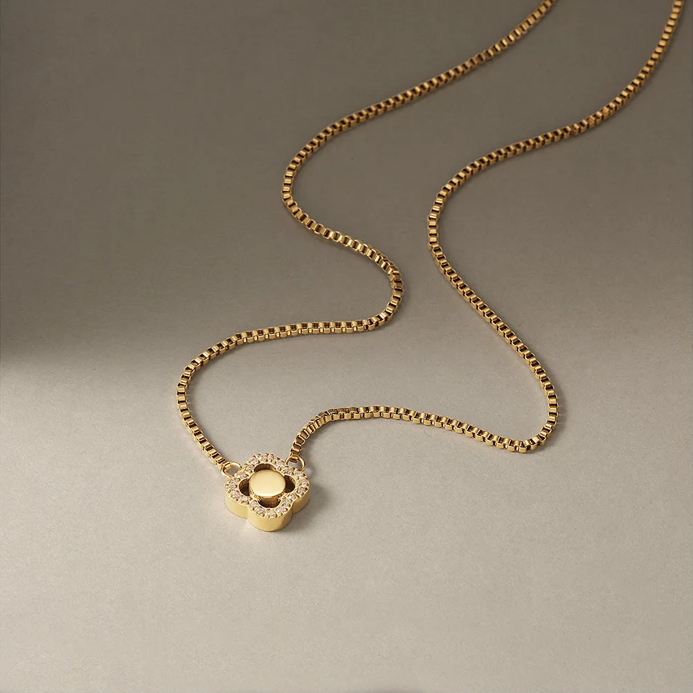 CZ Clover Necklace