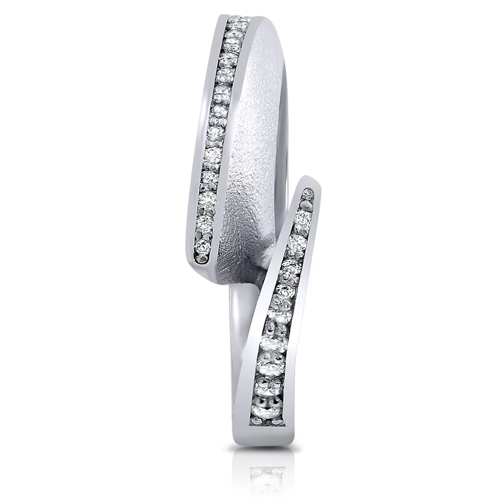Dance Of Life Diamond Back Wedding Band