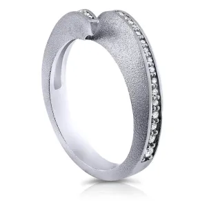 Dance Of Life Diamond Back Wedding Band