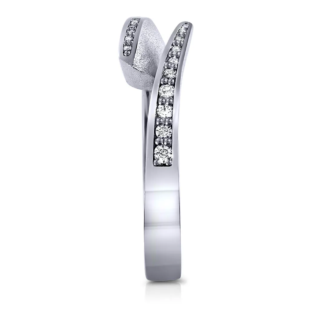 Dance Of Life Diamond Back Wedding Band
