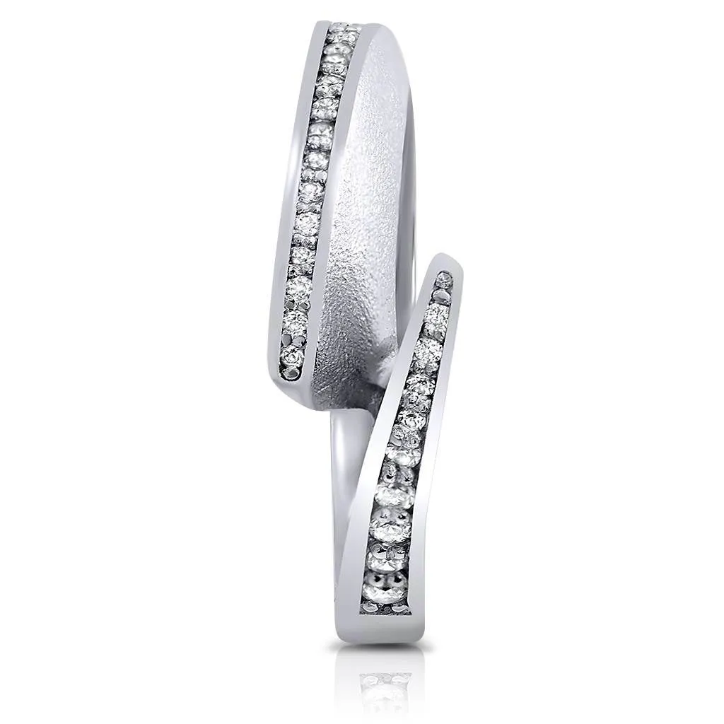 Dance Of Life Diamond Back Wedding Band
