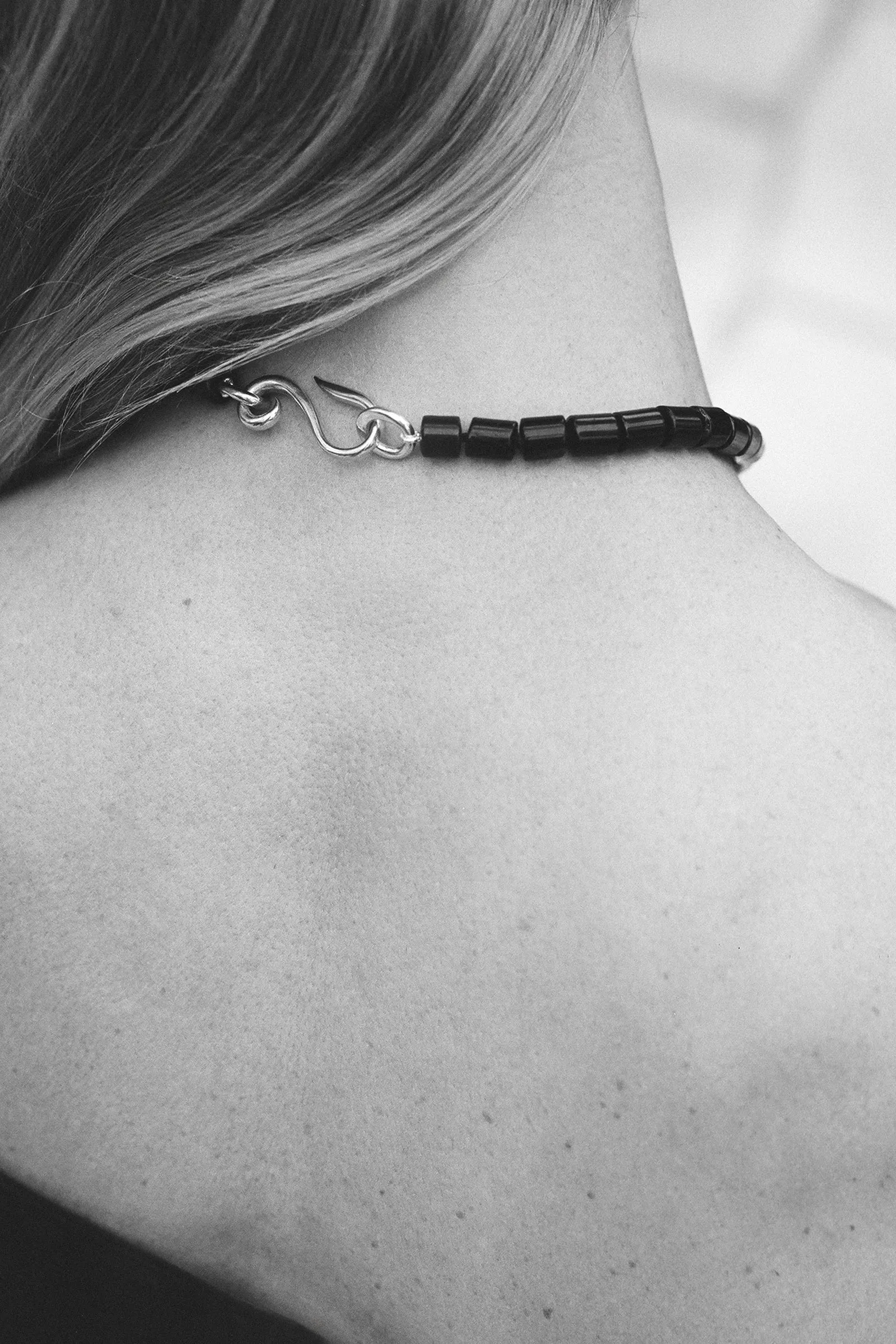 Deco Collar in Barrel-Cut Onyx