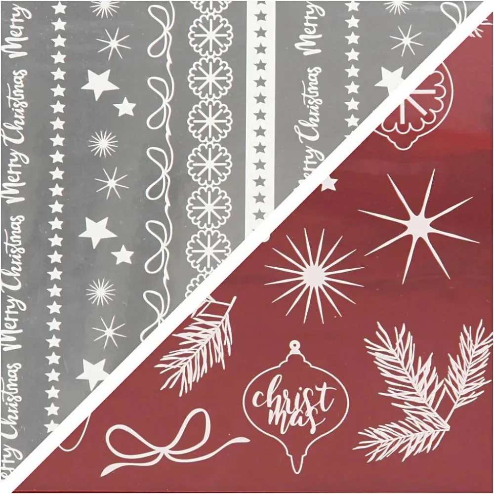 Decorative Different Design Metallic Foil Transfer Sheet 15cm Card Making Crafts