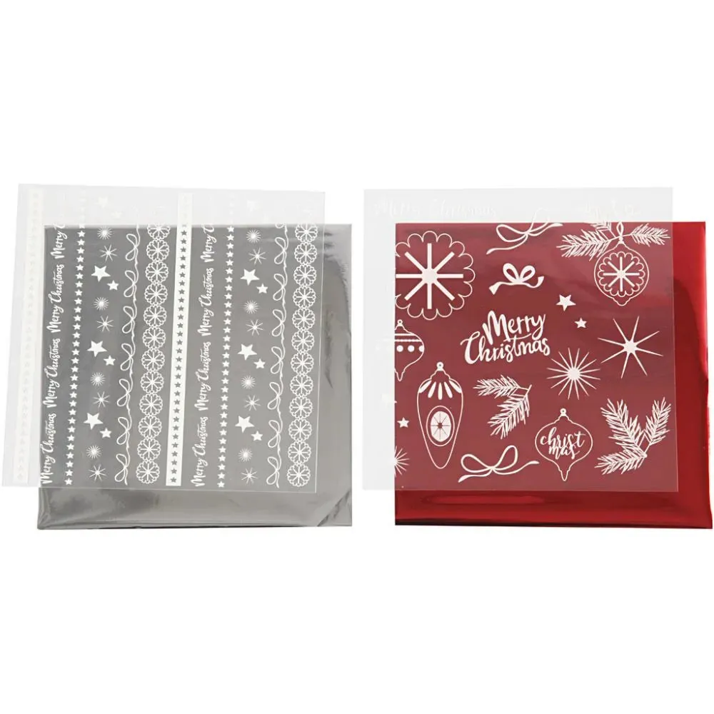 Decorative Different Design Metallic Foil Transfer Sheet 15cm Card Making Crafts